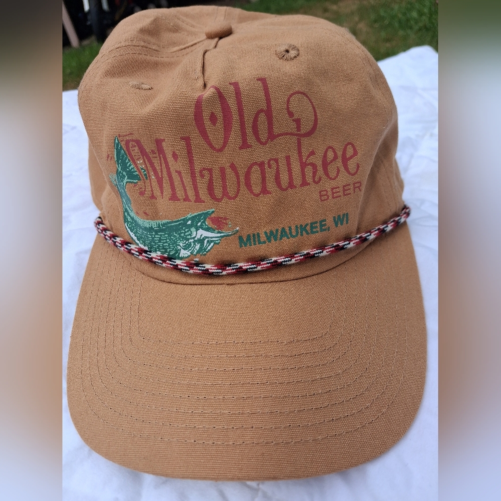 Old Milwaukee Beer Rope-Trim Hat